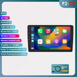 OSSURET CarPlay Android Auto Car Radio For Audi A4 B8 2000-2009 Car Multimedia Player Navi GPS 2din 4G intelligent autoradio RDS