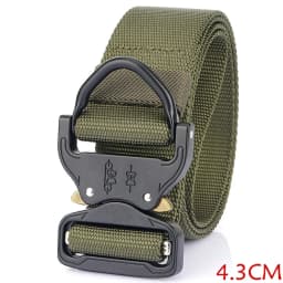 TUSHI 1.7 inch Army Tactical Belt Quick Release Military Airsoft Training Molle Heavy Duty Outdoor Shooting Hiking Hunting Belt