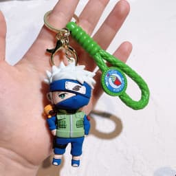 Cartoon PVC Naruto Anime Peripheral Keychain Naruto Silicone Figure Car Key Chain Christmas, Halloween Gift
