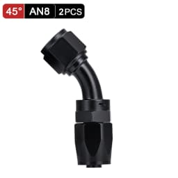 AN6 AN8 AN10 Straight 45 90 180 Degree Oil Fuel Swivel Hose End Fitting Oil Hose End Adaptor Kit Black