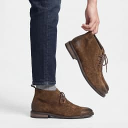 Genuine Leather Desert boots Natural Cow Suede leather Men Chukka Boots Fashion Comfortable Brand Ankle Leather Boots #KD598