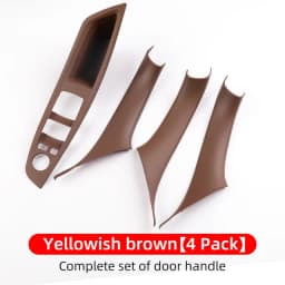 For BMW 5 Series F10 2011-2017 LHD Carbon Fiber Car Door Inner Handle Panel Trim Cover Interior Protector Stickers Accessories
