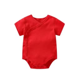 0-3 Months Newborn Baby Onesies Solid Color Cotton Bodysuit Slant Open Button Soft Infant Casual Bebe Clothes For Baby Boy Girl
