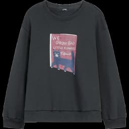 ELFSACK Women's Sweatshirt with Graphic and Slogan Print, Everyday Outdoor Top