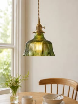 Multi-Style Nordic Pendant Lamp Green Glass Ceiling Lighting Kitchen Island Hand Brass Hanging Light Fixtures for Dining Room