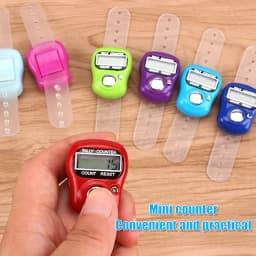 1-10PCS Mini Electronic Finger Counter Hand Tally Clicker Counter Ring Digital Counters Knitting Row Counter Stroke Contador