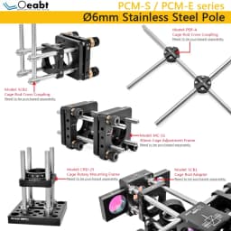 Pcm-s PCM-E Series Cage Support Rod Extension Diameter M6 Cage System Extension Rod Optical Experiment Stainless Steel Support