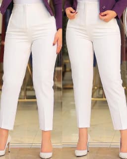 Fashion Solid Slim Trousers Elegant Office Lady High Waist Pocket Nine Point Pants 2025 Autumn New Casual Women Clothing