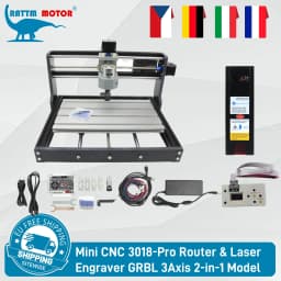 DE Stock 3018 PRO CNC Laser Engraver Wood CNC Router Machine GRBL ER11 Hobby DIY Engraving Machine for Wood PCB PVC Mini CNC