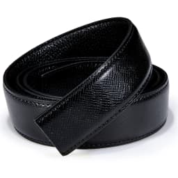 3.5cm wide Luxury Leather Belts for Men Automatic Buckle Blue Men's Belt without Buckle 130CM