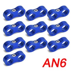 10Pcs Universal Aluminum AN4 AN6 AN8 AN10 AN12 Car Billet Oil Fuel Water Hose Tube Seprator Divider Clamp Line Separator Bracket