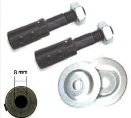 Taper Spindle Left Right Tapered Spindle Adapter Threaded for BENCH Buffer Buffing Polishing Wheel Polishing Connecting