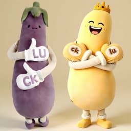 Cute Humanized Vegetable Long Cylindrical Plush Hug Pillow,Eggplant Carrot Banana With Arms Feet, Ergonomic Leg & Waist Support