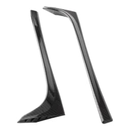 2pcs For VW Golf 7 7.5 MK7 MK7.5 2014-2018 Glossy Black ABS Rear Window Side Trunk Spoiler Canard Canards Splitter Accessories