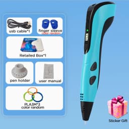 New 3D Pen 3D Printing Pen for Children 1.75mm PLA Filament DIY Drawing Birthday Christmas Gifts for Kids
