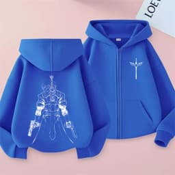 Game Devil May Cry Dante Graphic Zipper Hoodie Men Women Clothing Gothic Casual Oversized Zip Up Jacket Sweatshirt Streetwear