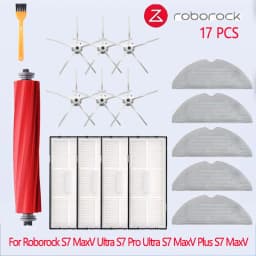 For Roborock S7 MaxV Ultra S7 Pro Ultra Accessories S7 MaxV Plus Main Side Brush Mop Hepa Filter Dust Bag Robot Vacuum Cleaner