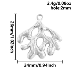 6Pcs/Lot Stainless Steel Round Vortex Sea Conch Shell Charms Spiral Swirl Pendant подвески For Jewelry Findings Accessories