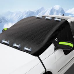 Automobile Snow Protection Cover for Front Windshield, Anti-Freezing and Anti-Frost Snow Magnetic Suction Snow Guard, Car Cover