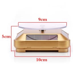 Rotating Table Mini Solar Display Stand Video Shooting Jewelry Stand Rotating Table Bracelet Product Display Jade Display Stand