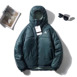 Lightweight High-Loft Windproof Cotton Jacket Men's Winter Outdoor Warm Waterproof Hooded Sports Cotton Coat Trendy