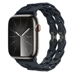 Chain Link Silicone Strap for Apple Watch Band Ultra 3 2 49mm 44mm 40mm 45mm 41mm 42mm Bracelet for Series 11 10 9 8 7 6 5 4 SE3