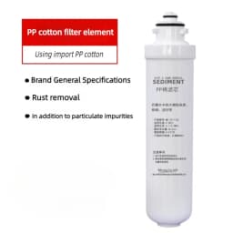 Waternoble Universal Quick Connect Water Filter Cartridges PP Cotton Pre & Post Carbon RO Membrane E2 for Home Water Purifiers