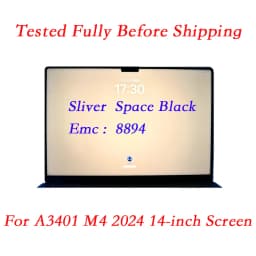 M4 Screen For MacBook Air Pro A3240 A3241 A3112 A3401 A3403 LCD Screen Display Space Black Sliver Starlight Sky Blue Replace