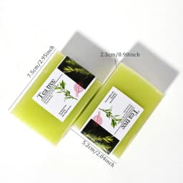 2Pcs100G Tea Tree Oil Soap Bar Deep Cleansing Facial Bath Bar Acne Pimple Control New Formula