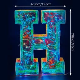 Multicolor Letters LED Night Light Numbers Dual‑Power Light‑Up Battery USB Operated Portable Indoor Decor for Party Wedding Home