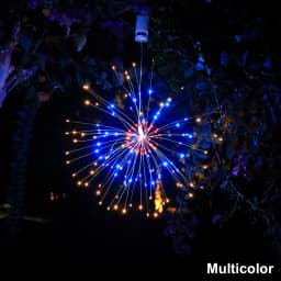 Fireworks String Lights LED Flower Garland Battery Powered Fairy Lights Outdoor For Christmas Camping Party Garden Terrace Decor