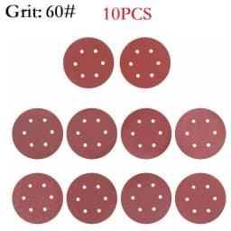 9inch Sandpaper 225mm 6 Hole Sanding Paper 40-2000grit Electric Wall Polisher Furniture Wood Products Grinding Polishing Metal