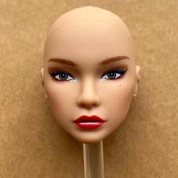 1/6 Coffee Beige Superwhite Skin Doll Heads Candy Color Hair Heads Collective Female Doll Figure Toys