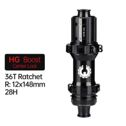 Bicycle MTB Hub Center/6Bolt Brake Boost 36T Ratchet 28H Integrated AL7075 HG/XD/MS