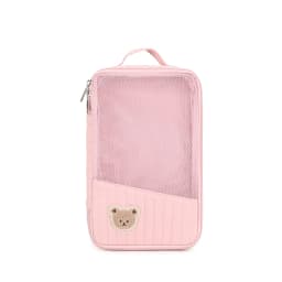 Cute Diaper Bag for Stroller Hanging Bag Separate Storage for Baby Clothes and Diapers Travel Change and Washing Storage Bag