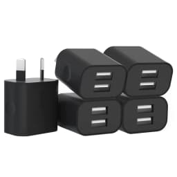 1/5Pcs Universal Travel 5V 2A Dual Port USB Wall Home Charger Power Adapter AU Phone Charging Head Australian Standard Plug