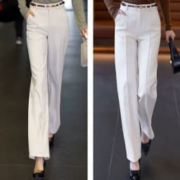 Straight Leg Work White Baggy Loose Tailoring Clothes High Waist Office Female Pants Trousers for Women Aesthetic All Medium 90s
