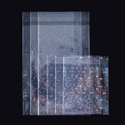 20/50pcs Clear Flash Star Self-adhesive Bags Holographic Laser Pouch for DIY Jewelry Package Badge Gift Sample Candy Plastic Bag