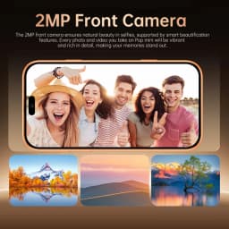 IVMI Global 17 Mini Smartphone Pro Max Android Cellphone 3G Dual SIM WIFI Bluetooth Play Store Screen Toys Small Mobile Phones