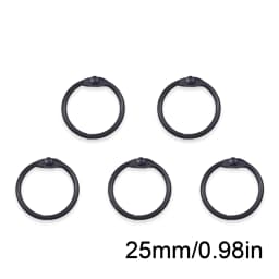 5Pcs Alloy Binder Rings Set Assorted Sizes Gold Color Loose Leaf Rings Multipurpose Book Rings for Office School DIY Crafts