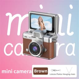 1080P Thumb Mini Camera Keychain Digital Camera Retro Camera HD Photo Travel Outdoor With Screen Support Memory Card for Kids