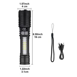 2026 New Upgrade Ultra Powerful Flashlights Rechargeable LED Tactical Torch Super Bright Lamp Outdoor Adventure Fishing Camping