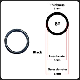 Fishing Rod Guides Ring 10Pcs~100Pcs Wear Resistant Ceramic Guide Ring Rod Repair Replacement Kit Alconite Ring Black 6mm~47.3mm