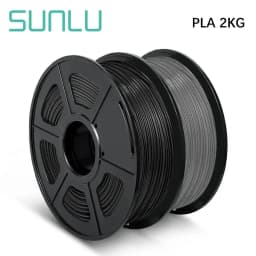 SUNLU 2KG 3D PLA/PETG/PLA PLUS/Clear Filament 1.75mm 2Roll 1KG 3D Printer Neatly Wound Filament for 3D Printer & 3D Pen