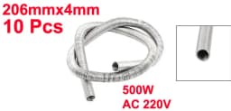 5/10/15pcs AC 220V 300/500W Heating Element Coil Forging Pottery Heating Heater Element Wire Coil 3.7x128mm 4x206mm 3.7x122m