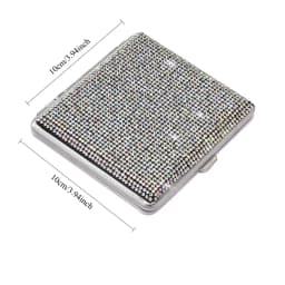 Luxury Sparkling Cigarette Case Slim Style Rhinestone Case Smoking Accessories