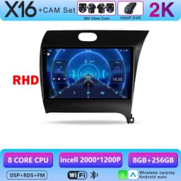 Carplay Android 16 For KIA Cerato 3 Forte K3 2013 2014 2015-2017 LHD RHD Car Radio Player Android Auto Multimedia GPS Navigation