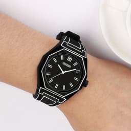 1pc Modern Minimalist Unisex Watch - Quartz Movement, Silicone Strap, Casual Fashion Watch for Men & Women