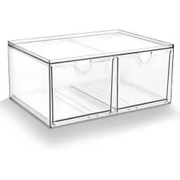 16 Drawers Acrylic Makeup Organizer, 4 Set Clear Desk Storage Drawers, Dustproof Desktop Organizer for Office Supplies, Jewelry, Pens & Cosmetics, Countertop