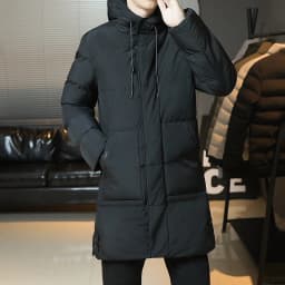 Slim Fit Jackets New Winter Jackets For Men Hooded Casual Long Cotton Jackets Thicker Warm Parkas New Male Outwear Winter Coats